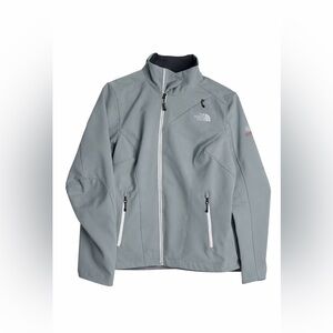 Women’s The North Face Gray Summit Series Jacket Full Zip Long Sleeve